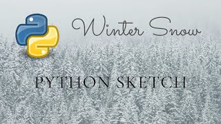 Winter Snow Sketch with Python Turtle