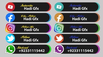 Professional Look Lower Third   After Effects Tutorial Style 1 Make Hadi Gfx