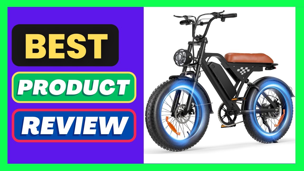 Flydone Electric Bike for Adults,16"/20" Fat Tire 1500W 55+ Miles Full