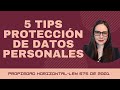 📌5 Tips PROTECCIÓN DE DATOS propiedad horizontal 🏚