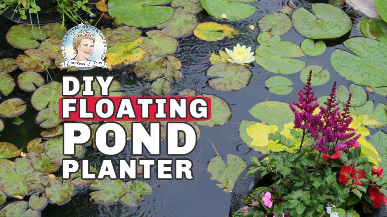 Floating Pond Plant Basket Island Planter Koi Garden Pond Goldfish Water Feature