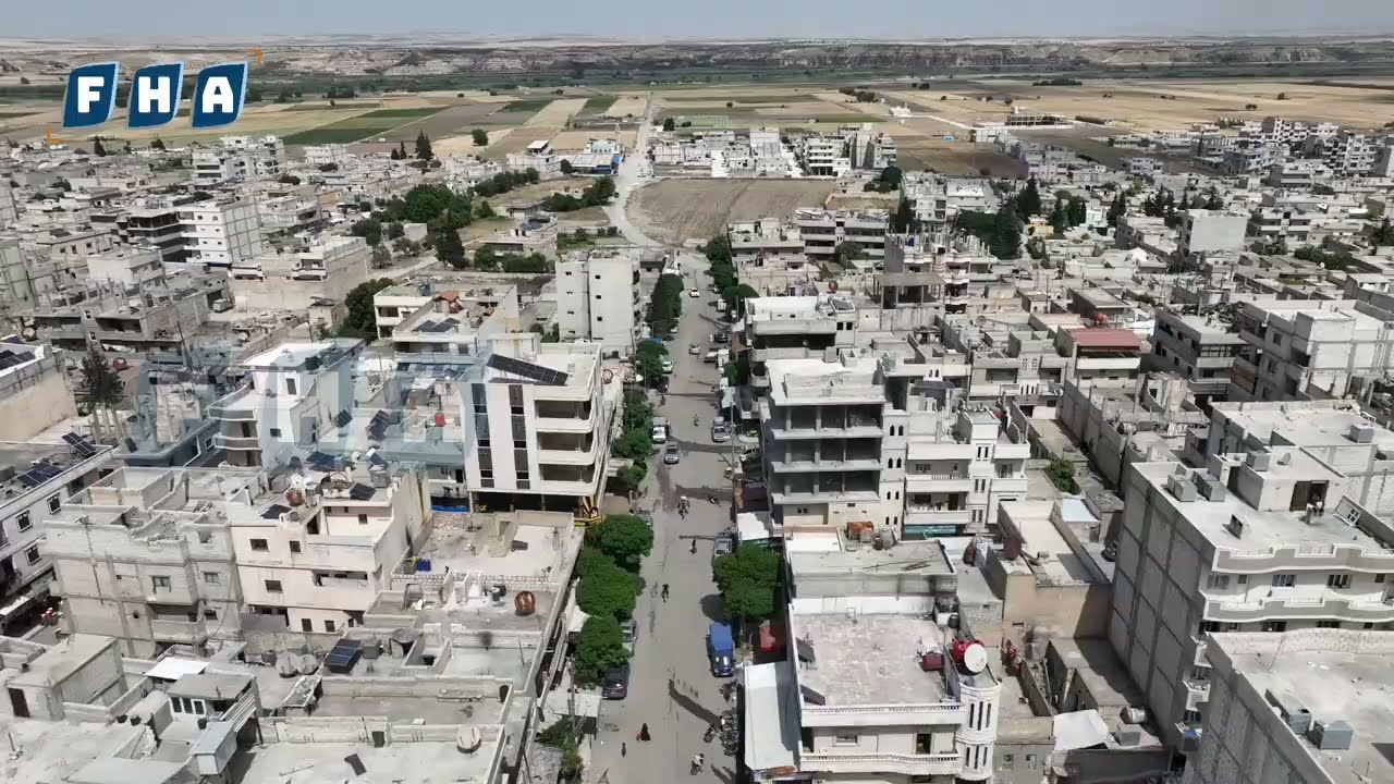 عدسة الفرات تلتقط مشاهد جوية لمدينة جرابلس في ريف حلب الشرقي والتي تقع على الحدود السورية التركية