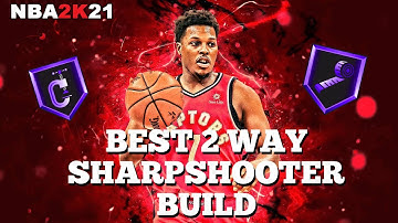*NEW* NBA 2K21 Best 2 Way Sharpshooter Build And Badges In The Game!