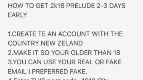 HOW TO GET NBA 2K18 PRELUDE 3-2 DAYS EARLY!! · NOT CLICKBATE · MUST SEE!!