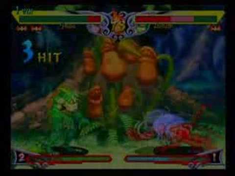 ヴァンパイアセイヴァー 東西戦 第二試合　P（フェリシア）vsよしお（オルバス）