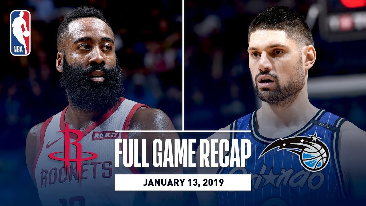 Full Game Recap Rockets vs Magic James Harden Records His 16th Consecutive 30+ Point Game
