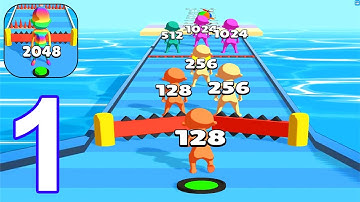 2048 Clash 3D - Gameplay Part 1 All Levels Max Level (Android, iOS)