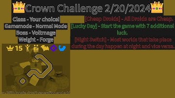 Crown Challenge 2/20/2024 - Randomly Generated Droids