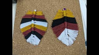 Medicine Wheel Macramé Feather