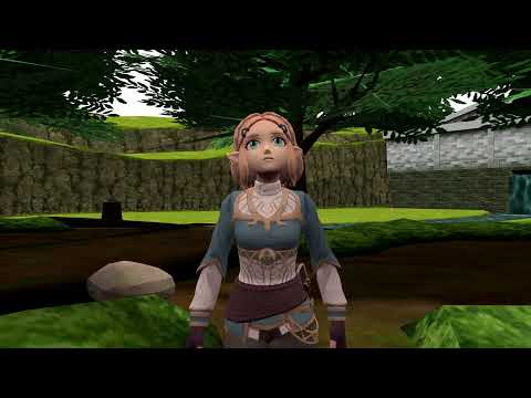 Zelda discovering a fantasy world.