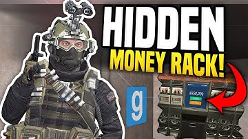 HIDDEN MONEY RACK - Gmod DarkRP | Secret Base Building!