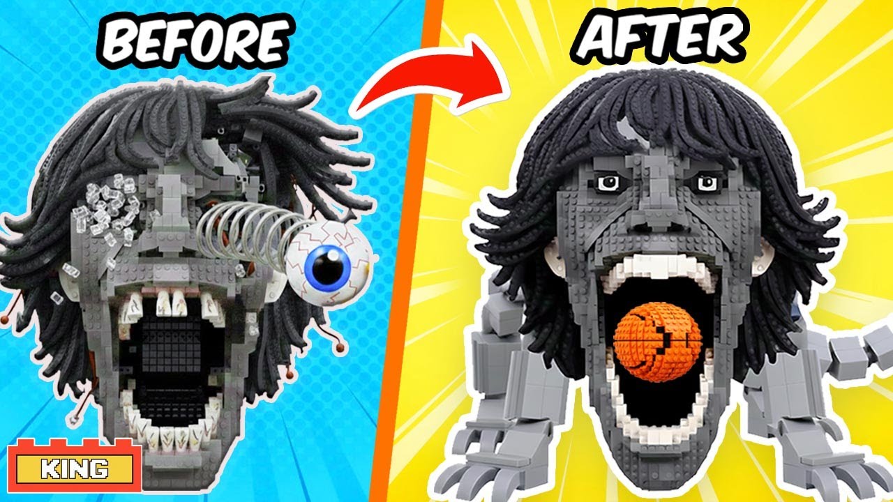 LEGO Kid 67 Ремонт монстра - Превращение в проклятого ужаса | Лаборатория King Bricks