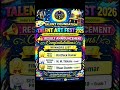  TALENT ART FEST 2026 - RESULT
