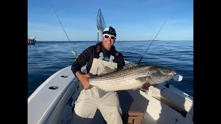 Striped Bass Bonanza! Fishing Fast Moving Rips for Big Bass!