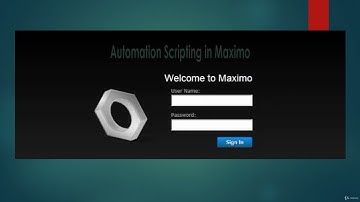 Maximo Automation Scripts - learn IT Certification