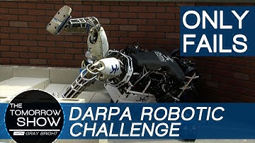 The Robot Olympics and Commentary - Just the FAILS - Robots at the DARPA Robotic Challenge