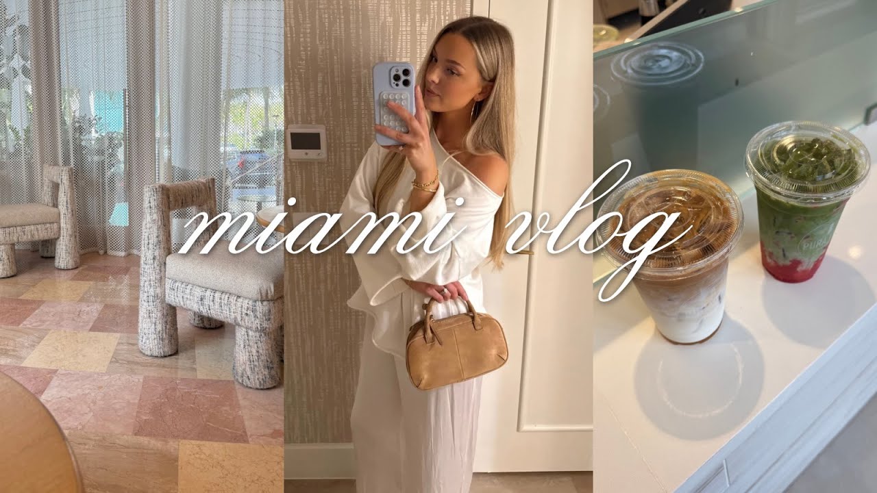 miami vlog: national championship game, healthy mornings, shopping, good eats & sunshine!