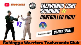 Taekwondo Attack Rehearsal | Controlled Sparring 
