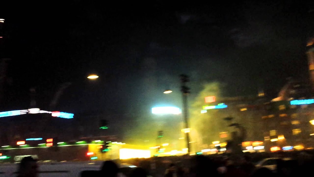 Fireworks Nytårsaften 2014 København Rådhuspladsen