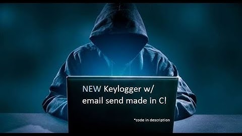 Keylogger w/ email send made in C v2.0 (code in desc.) - IncludeCoffee