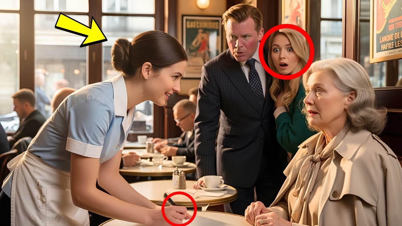 Kellnerin spricht Französisch mit Kunden – Milliardär am Nebentisch hinterlässt Notiz & Flugticket..