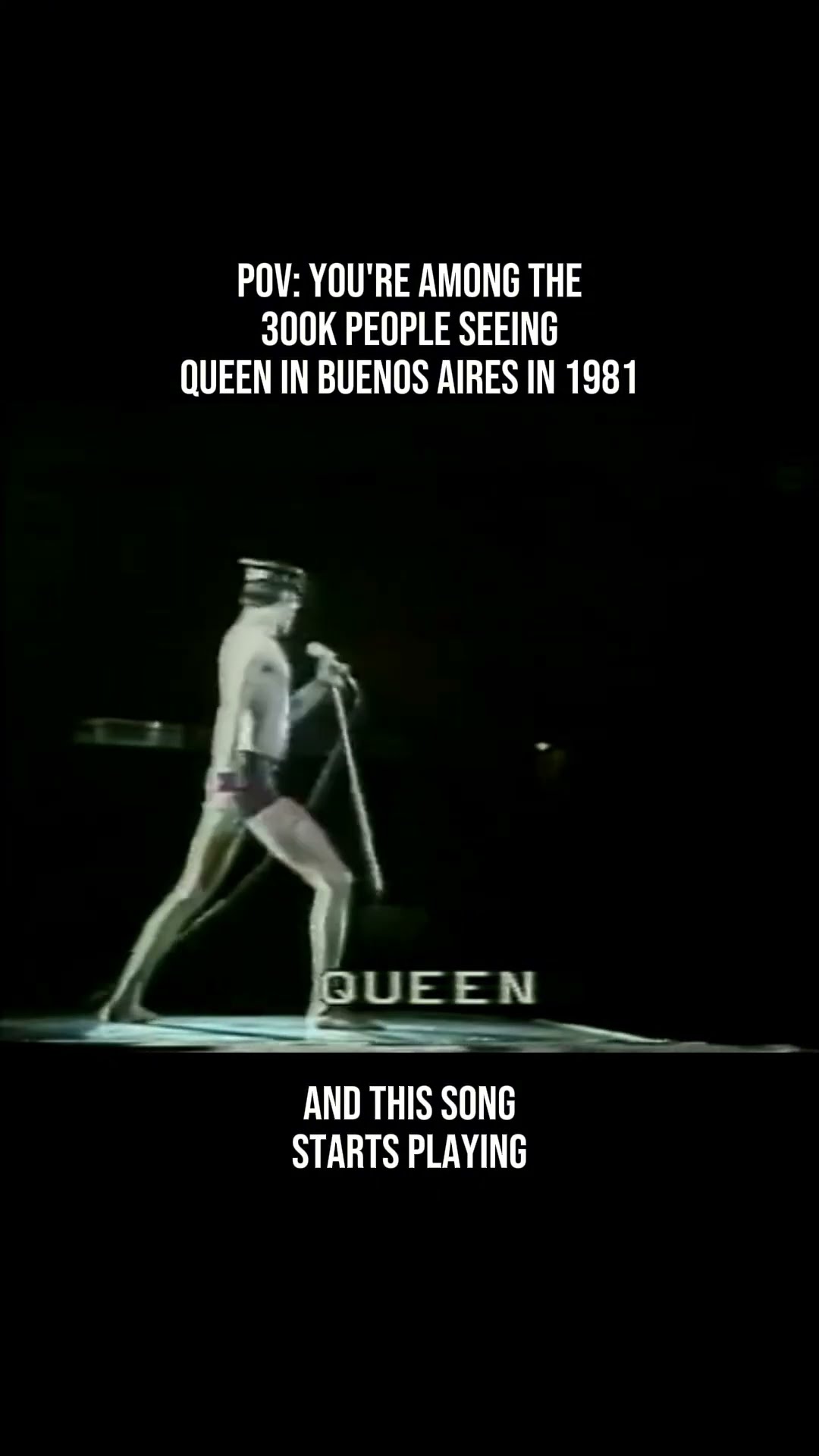Queen played the biggest concert in the history of Argentina back in 1982! #queen #shorts