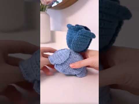 Crochet Blue Rose