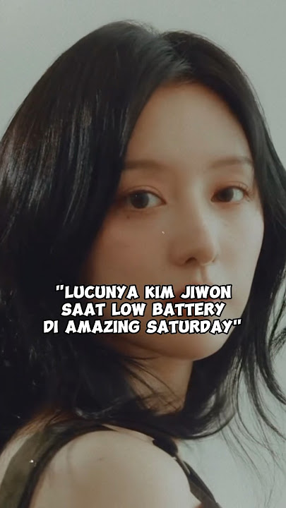 Lucunya Kim Jiwon Saat Low Battery Di Amazing Saturday #drakor #kdrama #shorts