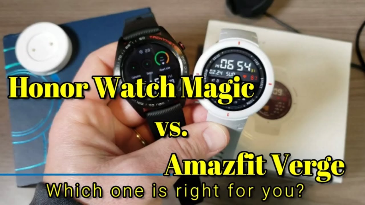 Honor Watch Magic vs. Amazfit Verge 