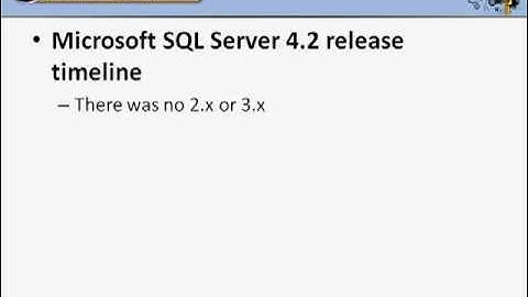 The History of SQL Server, Part 1