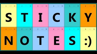 STICKY NOTES: Features and Applications _ ICT 7/8 screenshot 5
