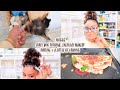 a day in the life | curly bun tutorial, everyday makeup + a little bit of cooking