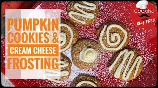 Pumpkin Cookies with cream cheese frosting recipe.
