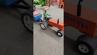 diy mini tractor bridge construction | mini bridge making | #shorts #youtubeshorts