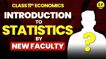 Introduction to Statistics Economics 2024-25 | Class 11th Economics Commerce with New Faculty of Eco