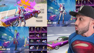 DC Joker Harley Quinn Collab Lucky Spin 🔥 PUBG Mobile Chinese Version