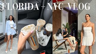 VLOG: FL + NYC days in my life! spanx haul, speaking on a panel, relaxing w/ fam + more