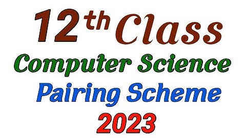 computer scheme 2nd year 2023/12th class computer pairing scheme 2023/EDUCATIONAL COMMISSION