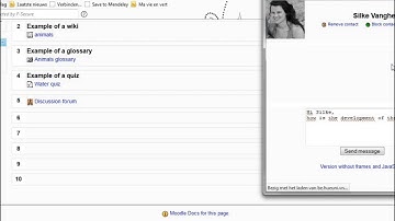 How to use the messages tool of Moodle?