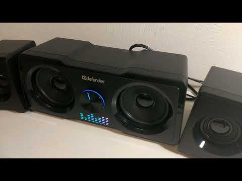 Колонки 2.1 Defender Soundwall - тест музыки в стиле рок