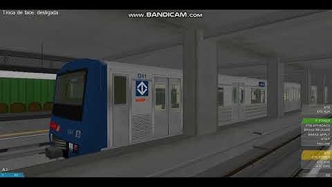 OpenBve. Frota D ( D41) partindo da Estação Vila Mariana