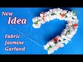 Cloth jasmine garland  fabric mala      artificial jasmine veni