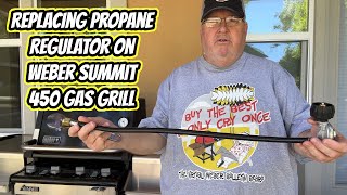 Replacing Propane Regulator On Weber Summit 450 Grill - Chris Allingham - virtualwebergasgrill.com