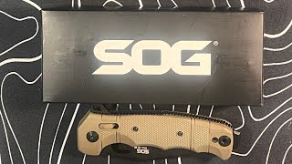 Sog Seal Xr Ti in Magnacut USA Made Heavy Duty Folder #edc #knivescommunity #sogknives