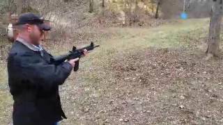S&w m&p 15 .22, slide fire stock cheap fun!!