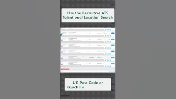 Recruitives New Core ATS TALENT pool Search Features