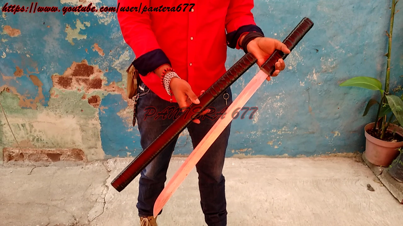 ¿Cómo hacer rápido y fácil una "Espada" machete shirasaya 100 real y