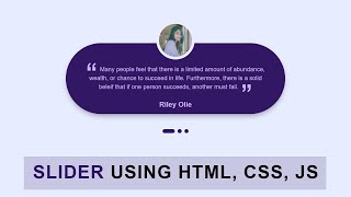 How To Make Slider On Website Using HTML, CSS & JavaScript | Testimonial Slider by Easy Tutorials 14,587 views 3 years ago 17 minutes