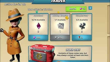 Boom beach … trader crate opening 1000 trader tickets… new august 20 video …