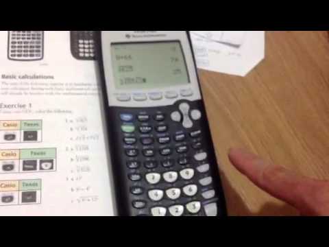 TI84: how to square root, cube root, exponent